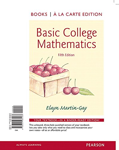 Basic College Mathematics, Books a la Carte Edition (5th Edition)