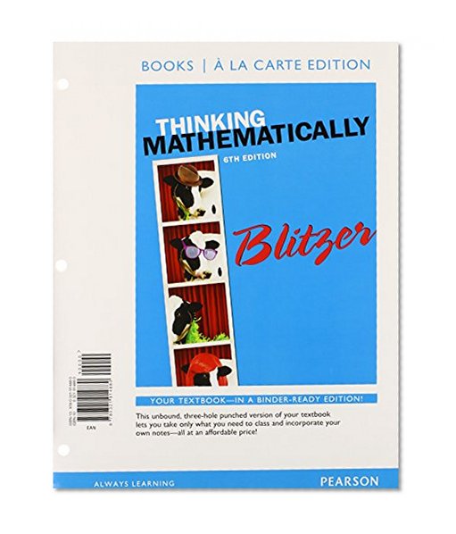 Thinking Mathematically with Integrated Review, Books a la carte edition, plus MML Student Access Card and Learning Guide (2nd Edition)