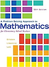 Book Cover A Problem Solving Approach to Mathematics for Elementary School Teachers (12th Edition)