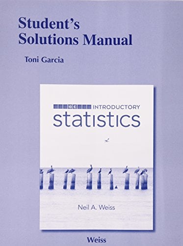 Book Cover Student Solutions Manual for Introductory Statistics