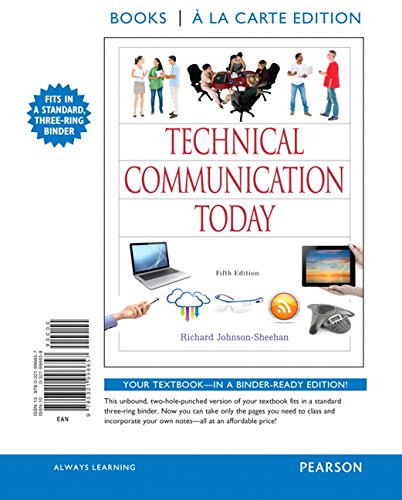 Technical Communication Today, Books a la Carte Edition (5th Edition)