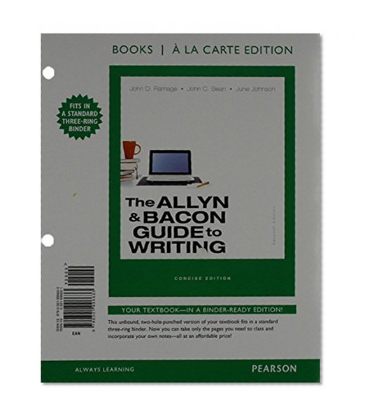 The Allyn & Bacon Guide to Writing, Concise Edition, Books a la Carte Plus MyWritingLab with eText -- Access Card Package (7th Edition)
