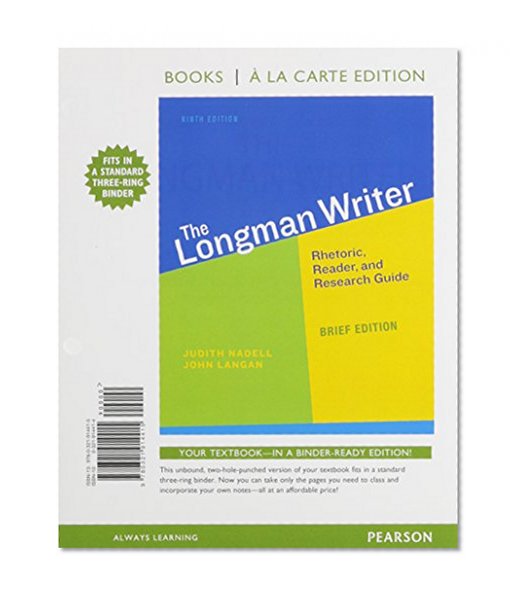 The Longman Writer, Brief Editon, Books a la Carte Edition Plus NEW MyWritingLab with eText -- Access Card Package (9th Edition)