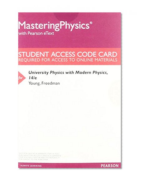 MasteringPhysics with Pearson eText -- Valuepack Access Card -- For University Physics with Modern Physics