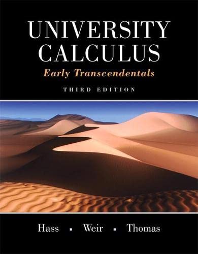 Book Cover University Calculus: Early Transcendentals