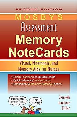Book Cover Mosby's Assessment Memory NoteCards: Visual, Mnemonic, and Memory Aids for Nurses, 2e