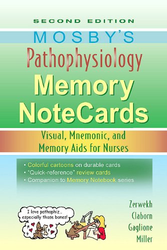 Book Cover Mosby's Pathophysiology Memory NoteCards: Visual, Mnemonic, and Memory Aids for Nurses