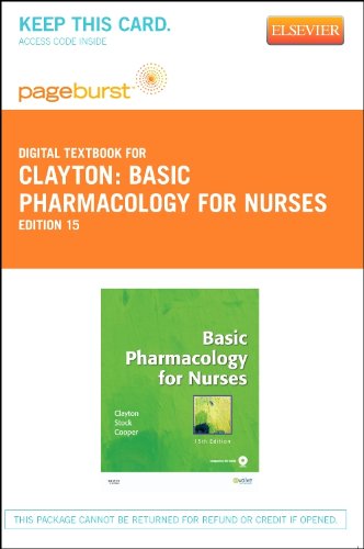Basic Pharmacology for Nurses - Pageburst E-Book on VitalSource (Retail Access Card), 15e