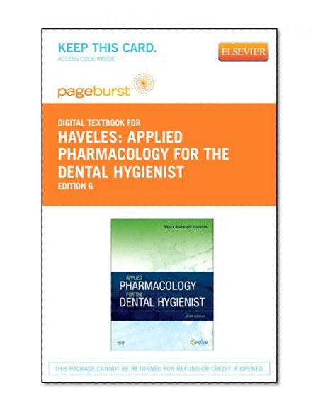 Applied Pharmacology for the Dental Hygienist - Elsevier eBook on VitalSource (Retail Access Card), 6e