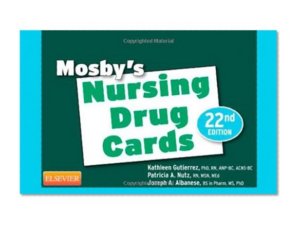 Book Cover Mosby's Nursing Drug Cards, 22e
