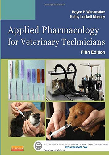 Book Cover Applied Pharmacology for Veterinary Technicians