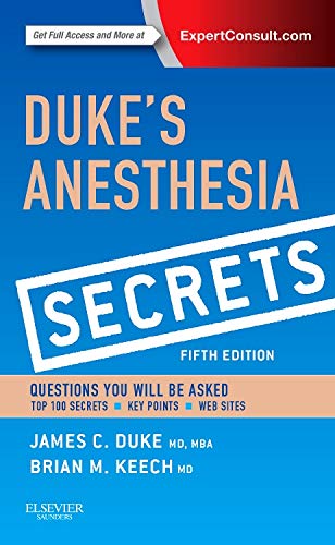 Book Cover Duke's Anesthesia Secrets