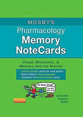 Book Cover Mosby's Pharmacology Memory NoteCards: Visual, Mnemonic, and Memory Aids for Nurses