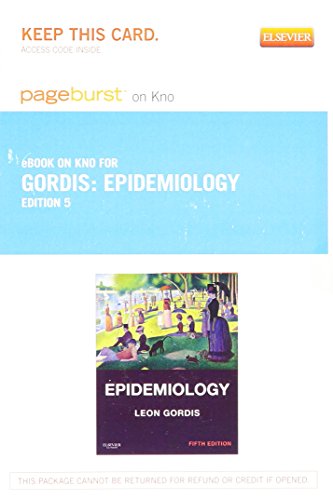 Epidemiology Elsevier eBook on Intel Education Study (Retail Access Card), 5e