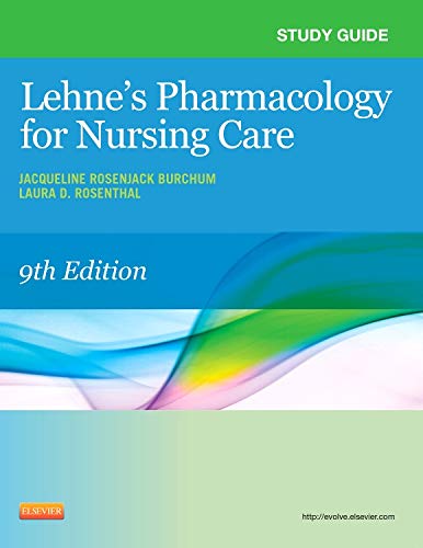 Book Cover Study Guide for Lehne's Pharmacology for Nursing Care