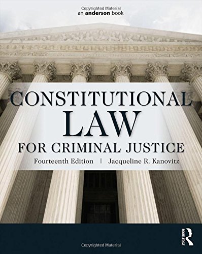 Book Cover Constitutional Law for Criminal Justice