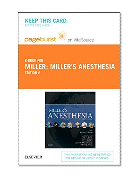 Miller's Anesthesia - Elsevier eBook on VitalSource (Retail Access Card), 8e