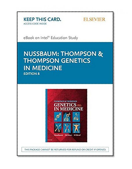 Thompson & Thompson Genetics in Medicine Elsevier eBook on Intel Education Study (Retail Access Card), 8e