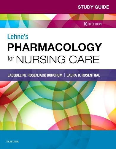 Book Cover Study Guide for Lehne's Pharmacology for Nursing Care, 10e