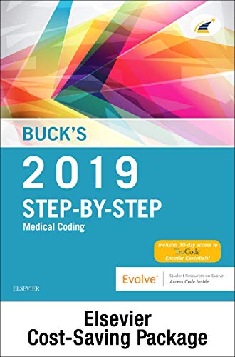 Book Cover Buck's Step-by-Step Medical Coding, 2019 Edition â€“ Text and Workbook Package