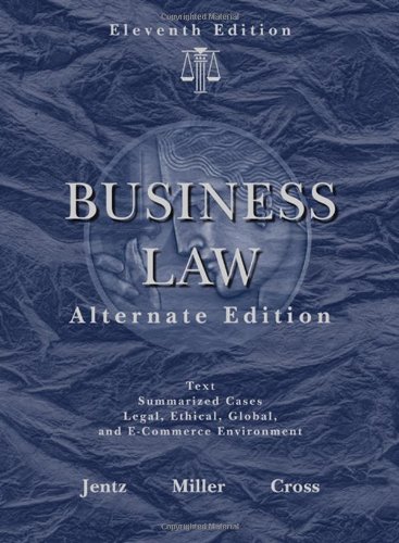 Business Law, Alternate Edition (Available Titles CengageNOW)