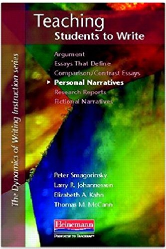 Teaching Students to Write Personal Narratives (Dynamics of Writing Instruction)