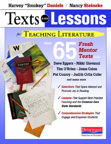 Book Cover Texts and Lessons for Teaching Literature: with 65 fresh mentor texts from Dave Eggers, Nikki Giovanni, Pat Conroy, Jesus Colon, Tim O'Brien, Judith Ortiz Cofer, and many more