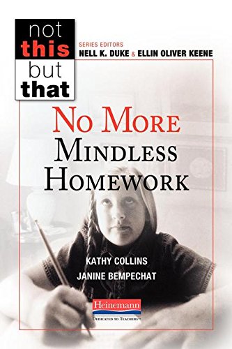 Book Cover No More Mindless Homework (Not This but That)