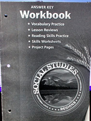 Social Studies Regions Workbook Answer Key ISBN 0328030872