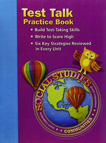 Social Studies: Test Talk Practice Book, Grade 3