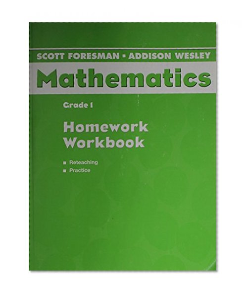 SCOTT FORESMAN ADDISON WESLEY MATH 2004 HOMEWORK WORKBOOK GRADE 1