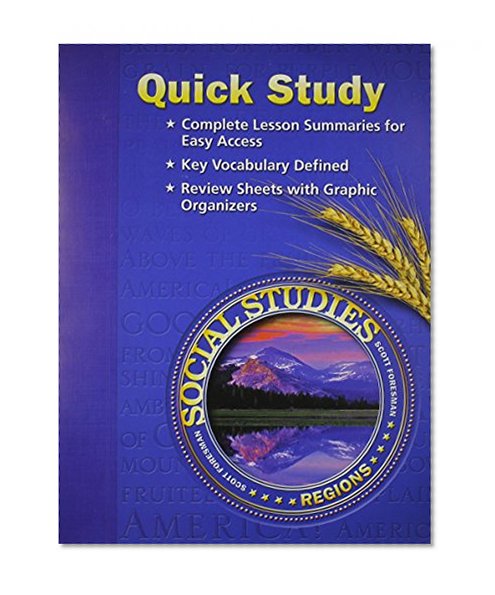 SOCIAL STUDIES 2005 QUICK STUDY GRADE 4 REGIONS