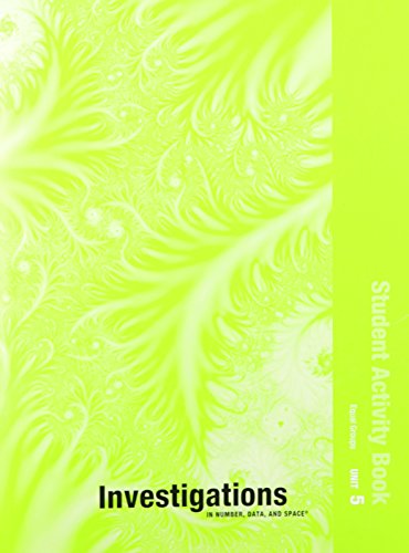 INVESTIGATIONS 2008 STUDENT ACTIVITY BOOK GRADE 3 BOOK 5