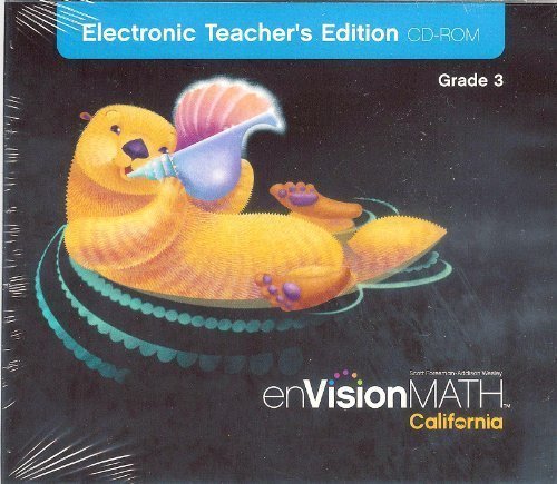 Envisionmath California, Electronic Teacher's Edition, Grade 3