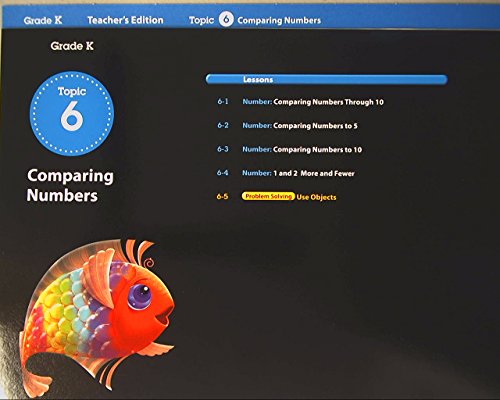 enVision Math: Grade K Teacher's Edition, Topic 6, Comparing Numbers