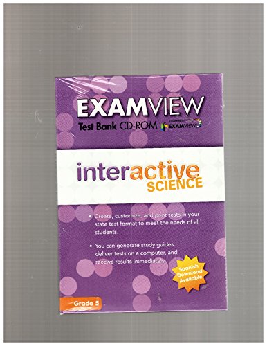 SCIENCE 2012 EXAMVIEW CD-ROM GRADE 5