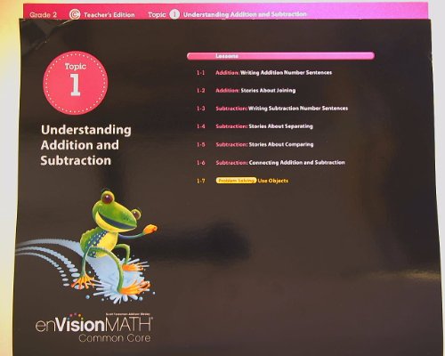 enVision Math Common Core Topic 1 Understanding Addition and Subtraction Teacher's Edition Grade 2 Isbn 9780328673551 0328673552