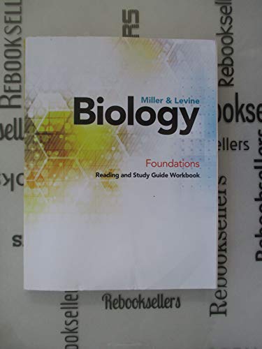 Book Cover MILLER LEVINE BIOLOGY 2019 FOUNDATIONS WORKBOOK STUDENT EDITION GRADE 9/10