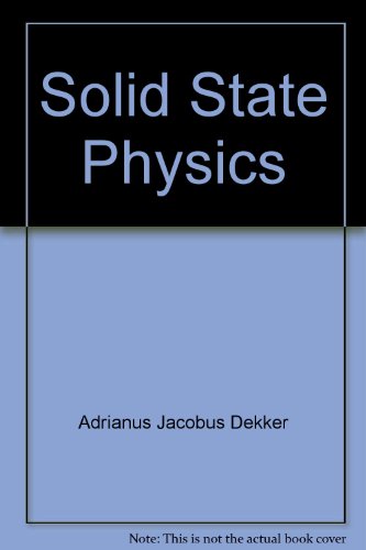 Solid State Physics