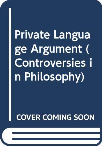 The Private Language Argument