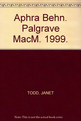 Aphra Behn (New Casebooks)