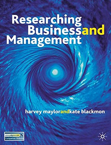 Researching Business and Management: A Roadmap For Success