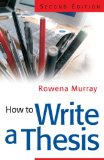 How to Write a Thesis