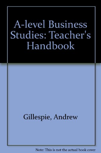 A-level Business Studies: Teacher's Handbook