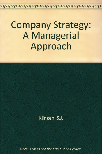 Company Strategy: A Managerial Approach