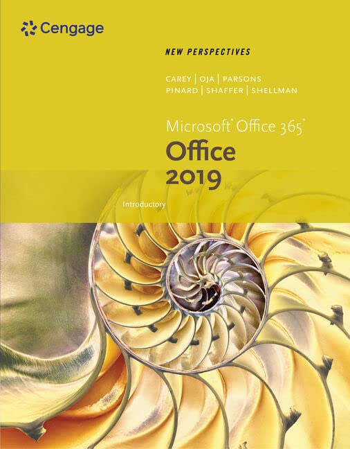 Book Cover New Perspectives MicrosoftOffice 365 & Office 2019 Introductory (MindTap Course List)