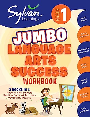 Book Cover 1st Grade Language Arts Success: Activities, Exercises, and Tips to Help Catch Up, Keep Up, and Get Ahead (Sylvan Language Arts Super Workbooks)