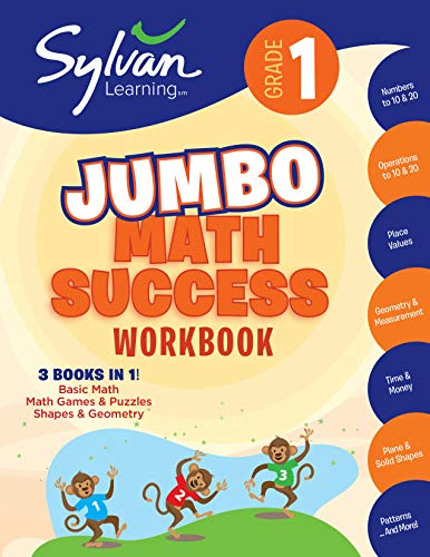 1st Grade Super Math Success: Activities, Exercises, and Tips to Help Catch Up, Keep Up, and Get Ahead (Sylvan Math Super Workbooks)