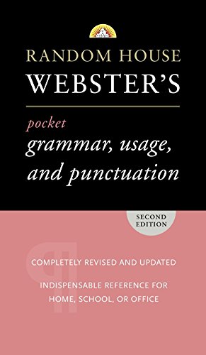Book Cover Random House Webster's Pocket Grammar, Usage, and Punctuation: Second Edition (Pocket Reference Guides)