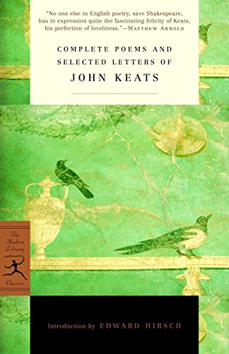 Book Cover Complete Poems and Selected Letters of John Keats (Modern Library Classics)